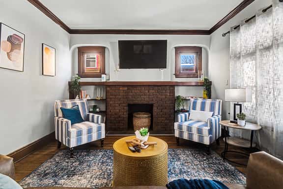 Charming 2BR Home Workspace and Porch - Image 1